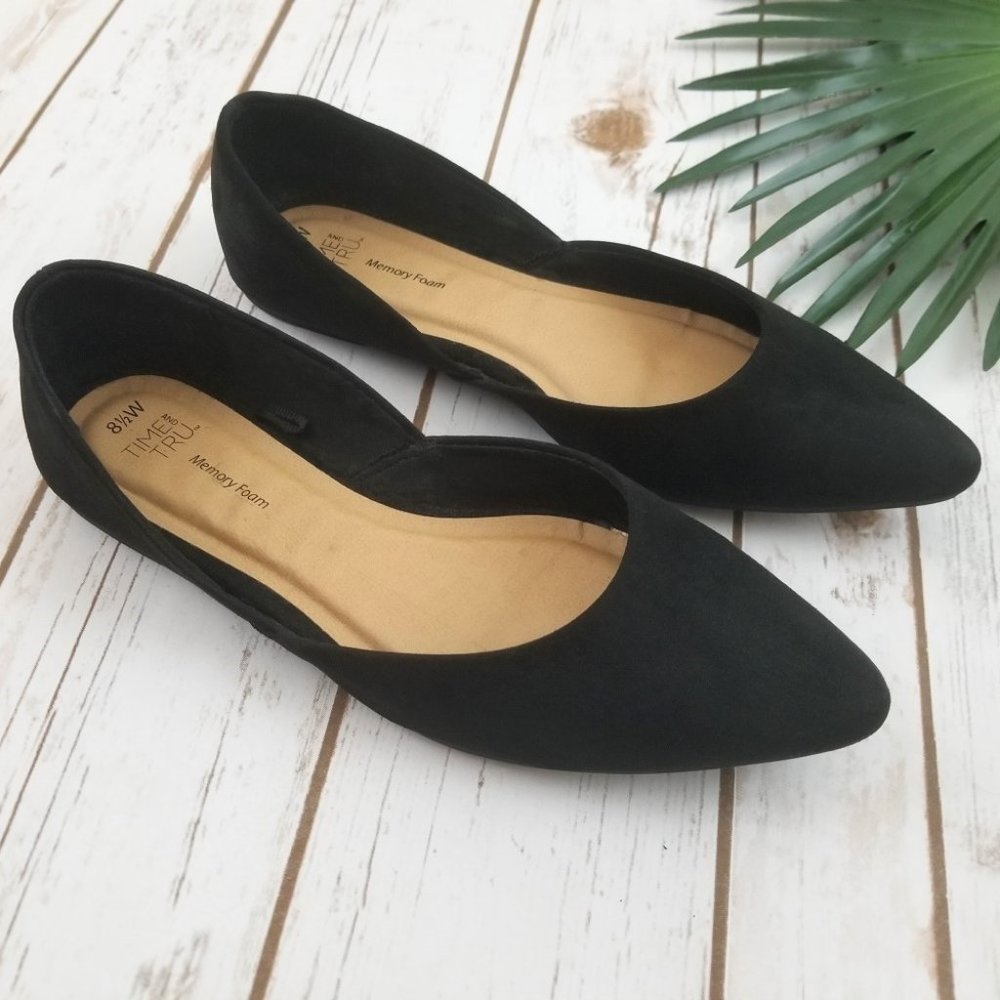 Time And Tru Pointed Ballet Flat Shoes - Picture 4 of 8